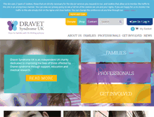 Tablet Screenshot of dravet.org.uk